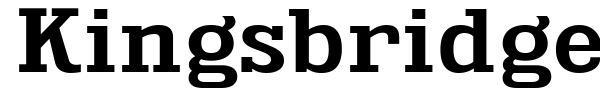 Kingsbridge font preview